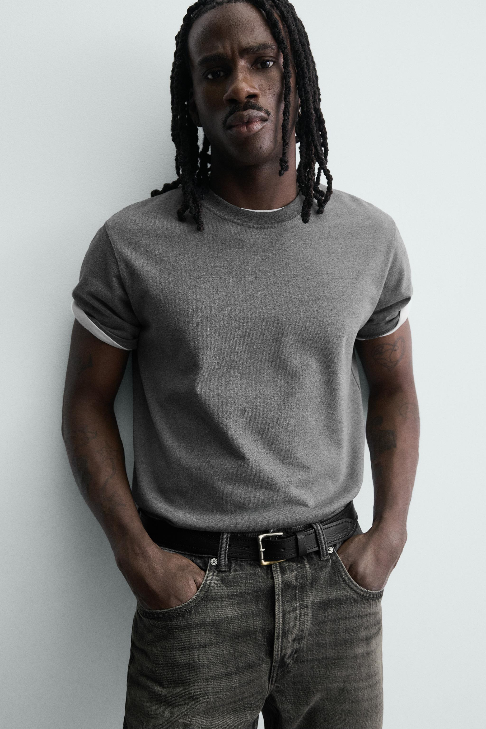 VINTAGE EFFECT LEATHER BELT